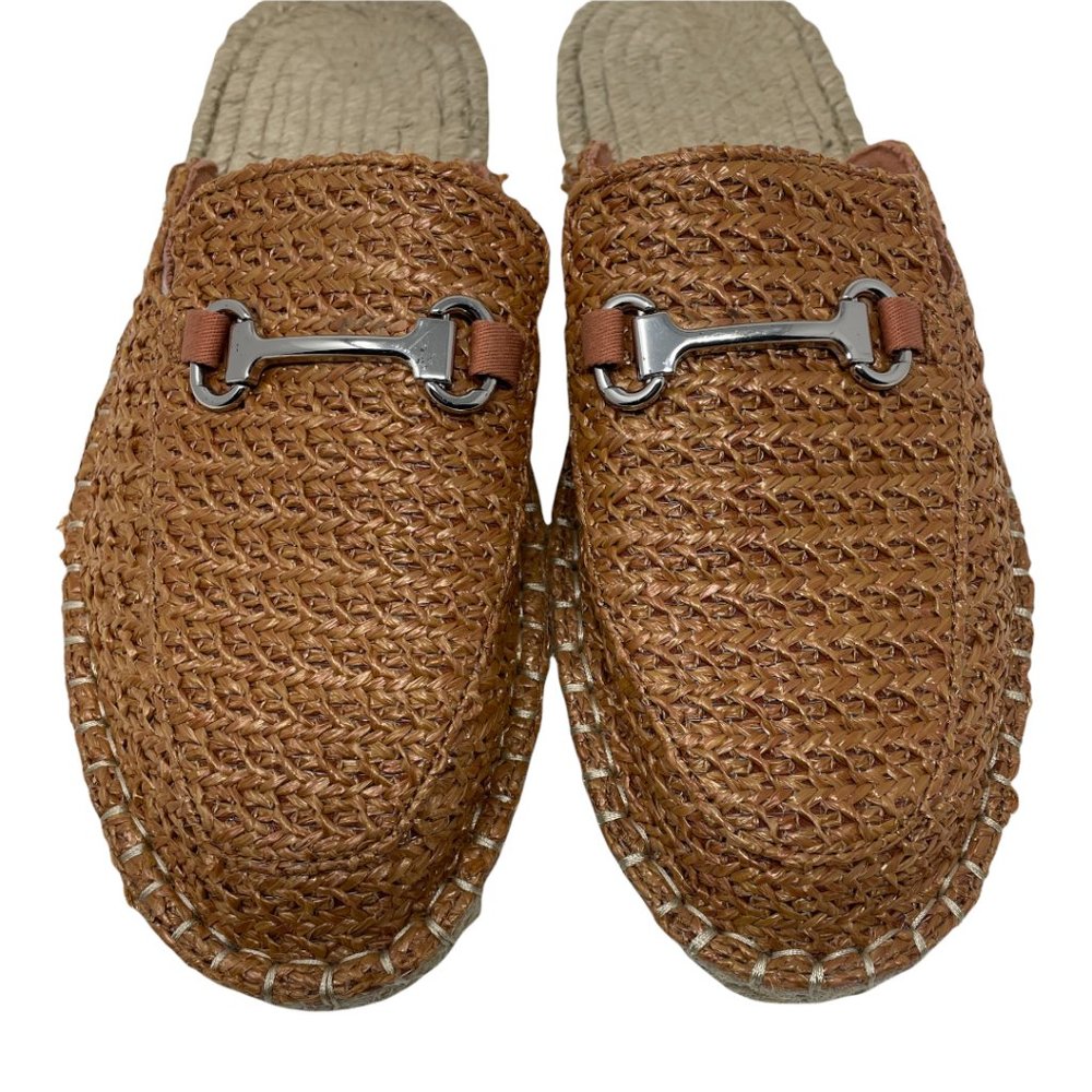 ASOS WOVEN BACKLESS ESPADRILLE SOLE BIT LOAFERS UK SIZE 9